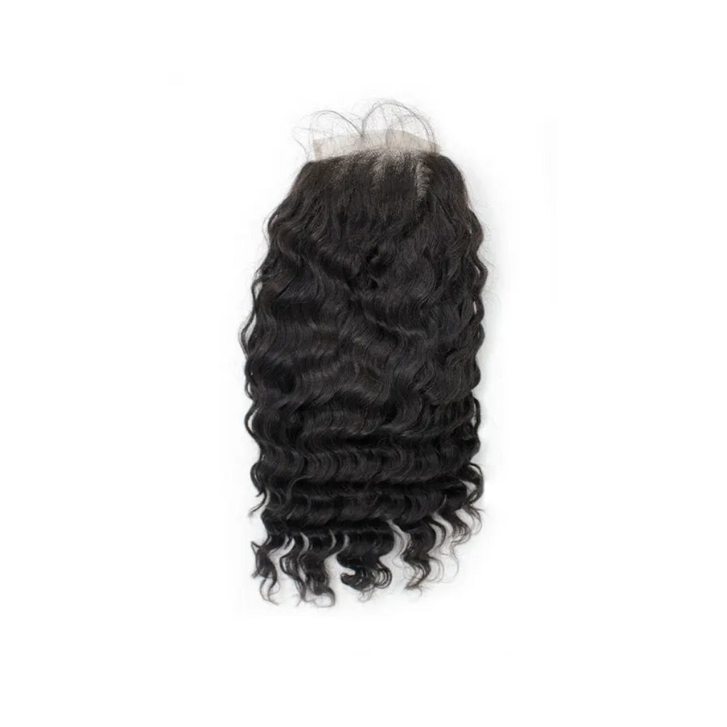 Collection Mocha - Perruque Closure Brésilienne Deep Wave Amélia
